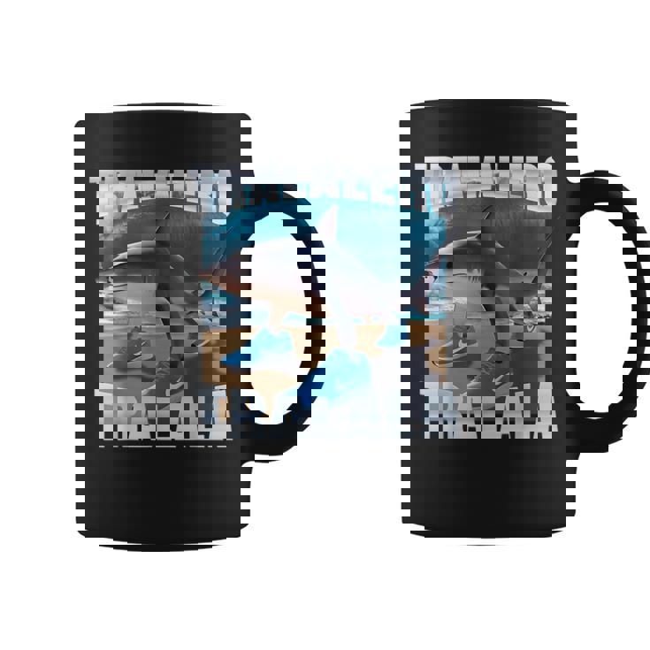 Tralalero Tralalahark Meme イタリアンブレインロットtシャツ コーヒーマグ