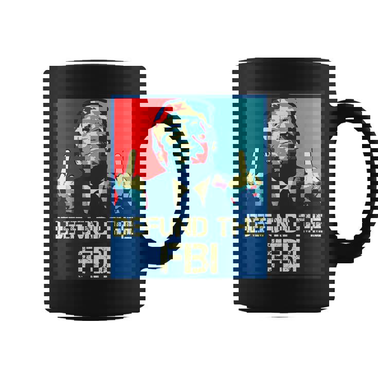 Trump Defund The Fbi ビンテージ プロトランプ 2024 愛国的 コーヒーマグ