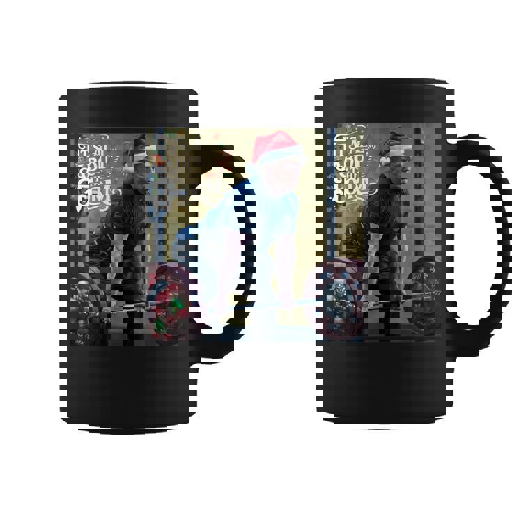 Trump Its All About The Form デッドリフティング ワークアウト クリスマス コーヒーマグ