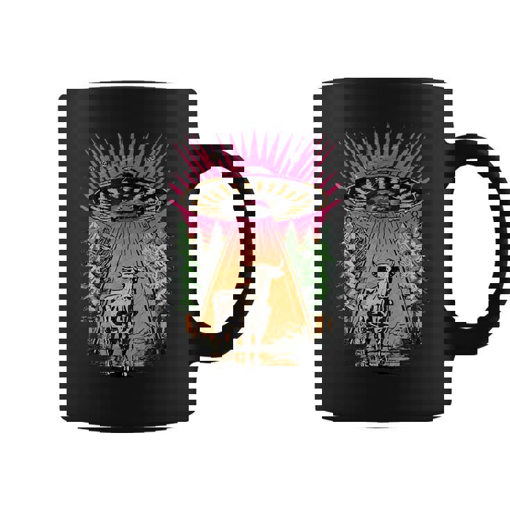 Ufo 牛 誘拐 面白い ヴィンテージ レトロ エイリアン 超常現象 コーヒーマグ