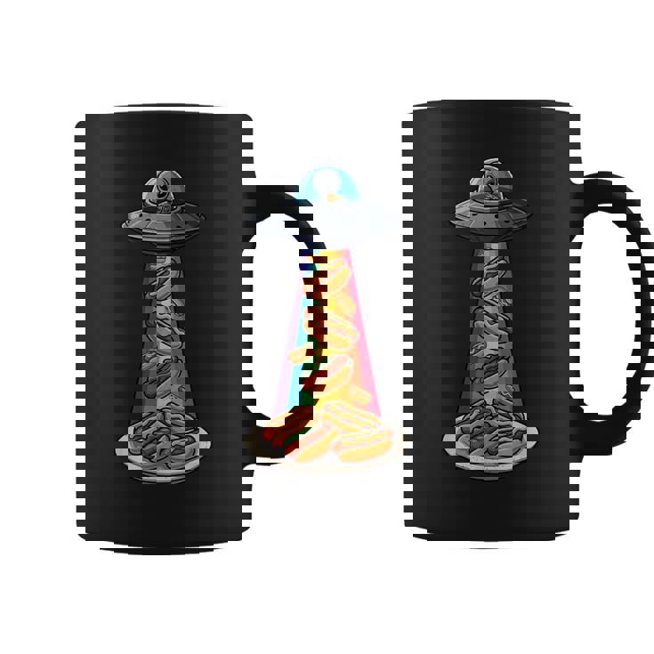 Ufo 誘拐ホットドッグ ムーンデー エイリアン 空飛ぶ円盤 ソーセージ コーヒーマグ