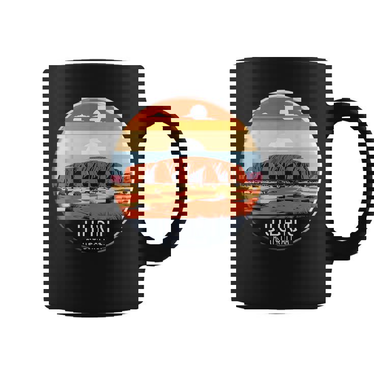 Uluru オーストラリア お土産 エアーズ ロック 記念品 ヴィンテージ 太陽 コーヒーマグ