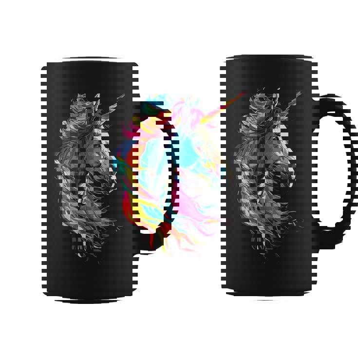 Unicornio Arco Iris Animal Zoológico Taza de café