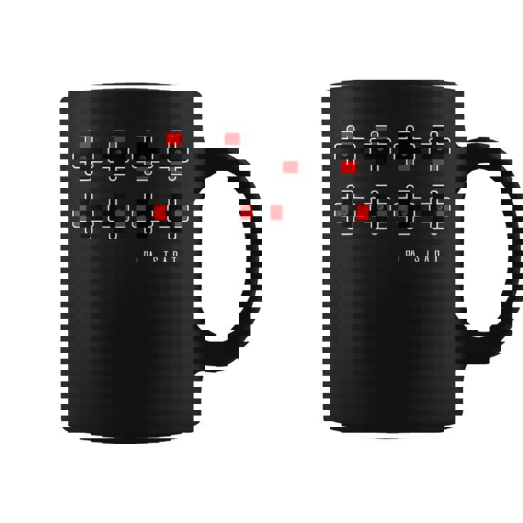 Up Up Down レトロゲームコンソールチートコード コーヒーマグ