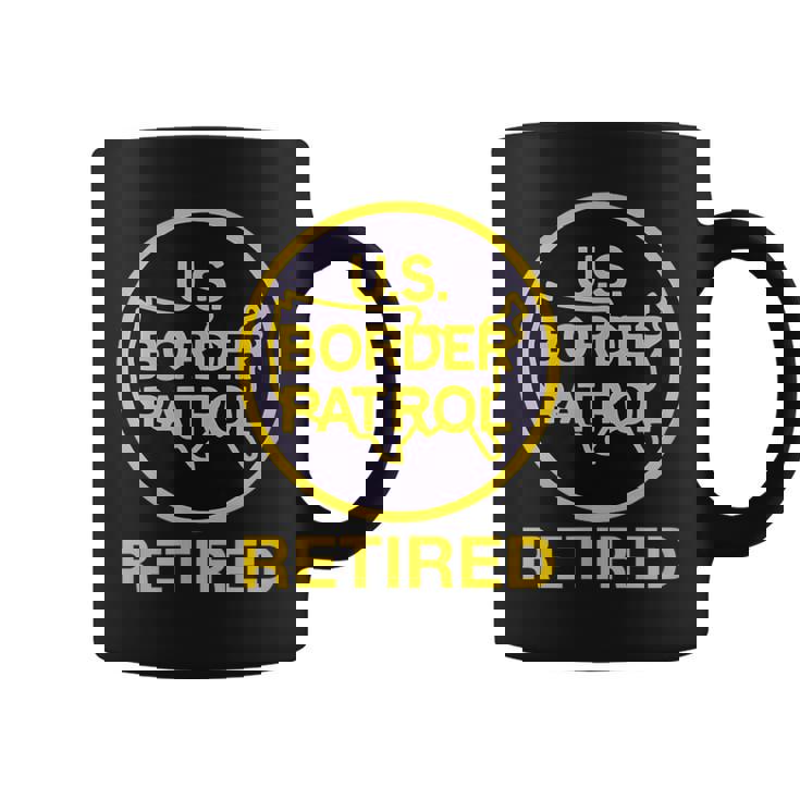 US ボーダー パトロール 退職 面白い アメリカン 愛国心 ユーモア コーヒーマグ