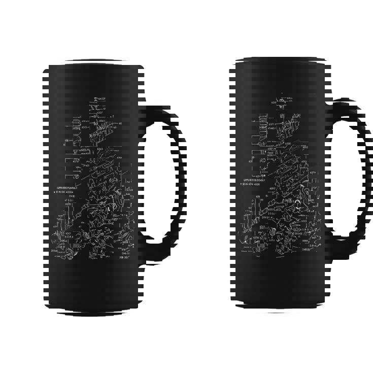 V8エンジン回路図 コーヒーマグ