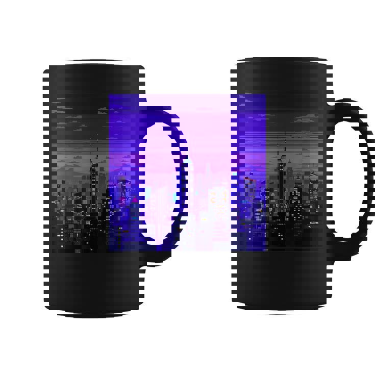 Vaporwave レトロゲーミングピクセルアート コーヒーマグ