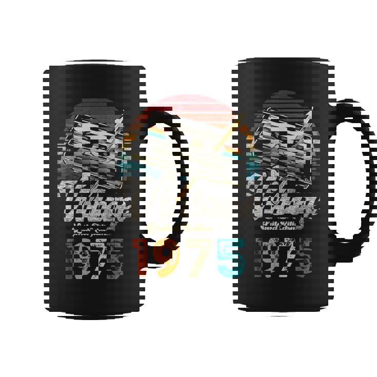 Vintage 1975 Cumpleaños 50 Años Cassette Lápiz Taza de café