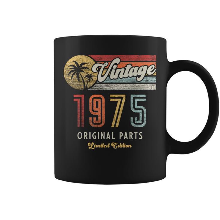 Vintage 1975 Original Piezas Palmas 50 Cumpleaños Taza de café