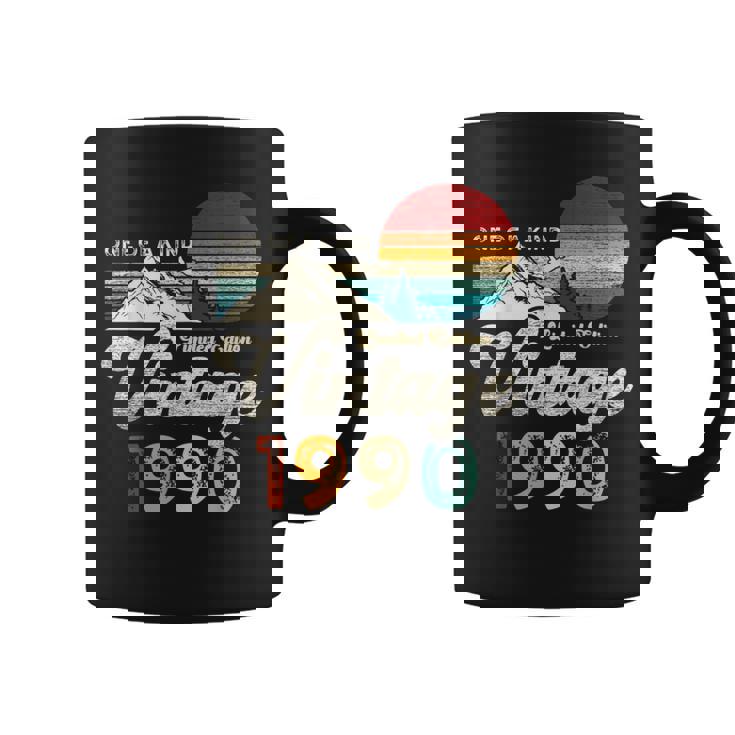 Vintage 1990 Montañas Águila Retro 35 Cumpleaños Taza de café