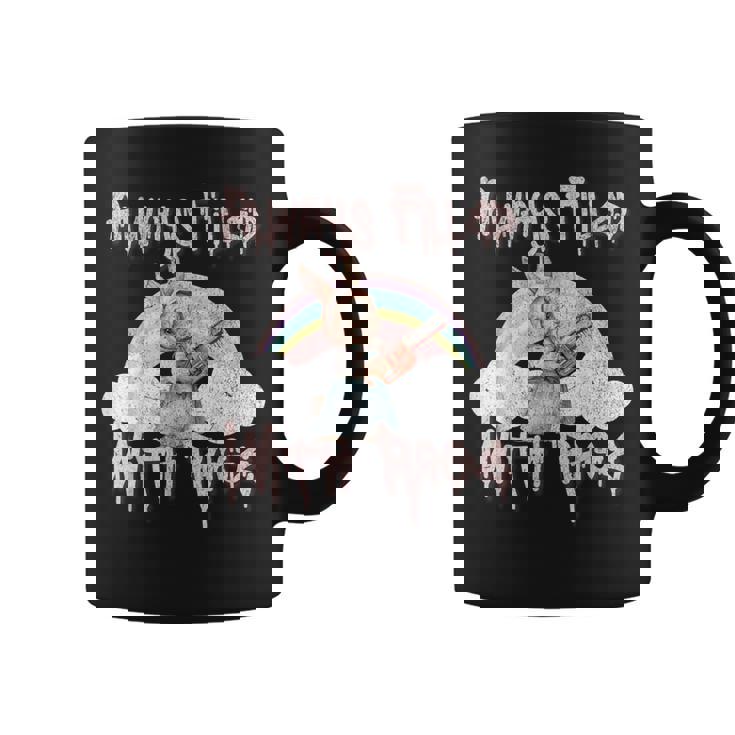 Vintage Chainsaw Bunny Rage Horror Movie Graphic コーヒーマグ