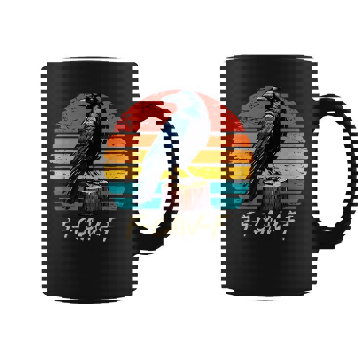 Funny F-Caw-F T-Shirt Herren - Lustiger Krähen-Druck Für Gothic-Fans