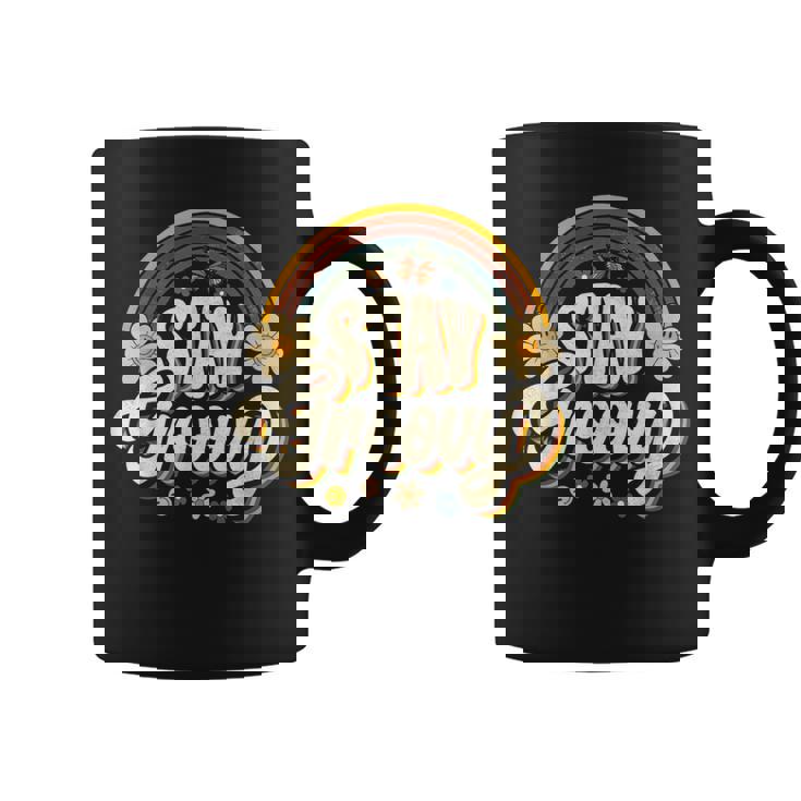 Vintagetay A Groovy 60S 70S Peace Positive Mind ヒッピー コーヒーマグ