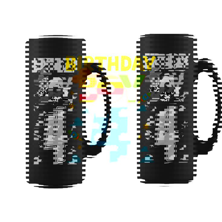Western Family Birthday Boy 4 Cowboy 4Th Birthday Coffee Mug
