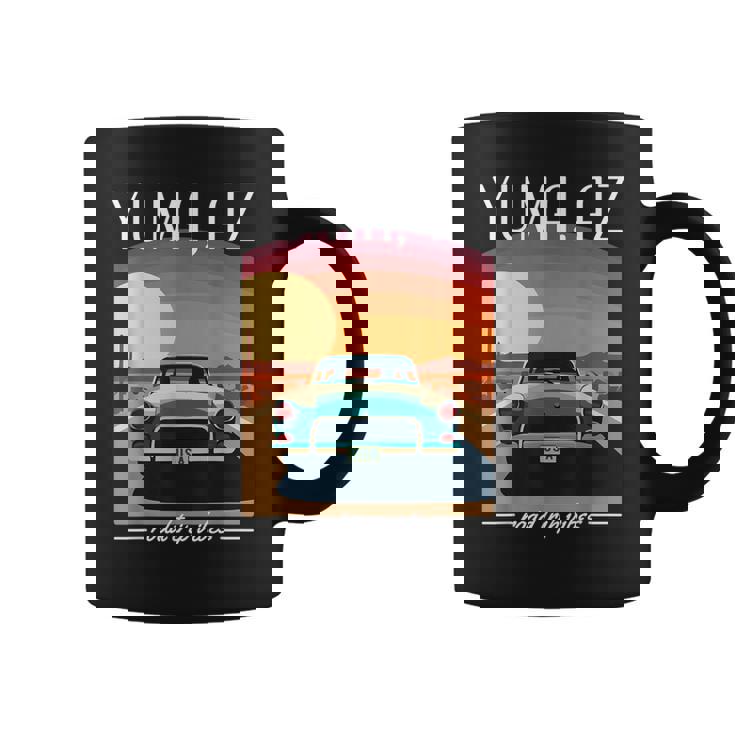 Yuma Az レトロハイウェイ ノスタルジック ヴィンテージカーデザイン コーヒーマグ