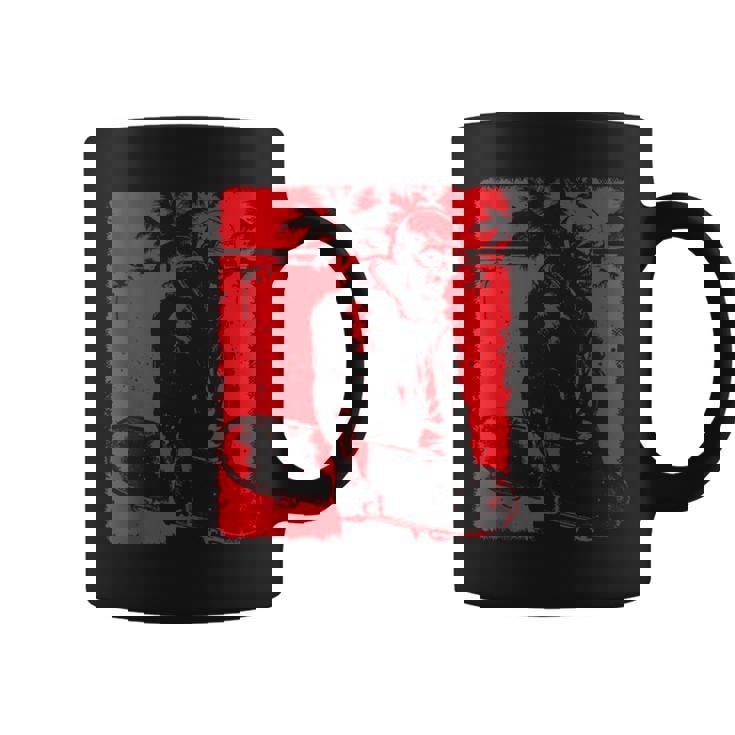 Zombiekateboarder Distressed Zombie Lovers Hombres Es In Mangas Taza de café