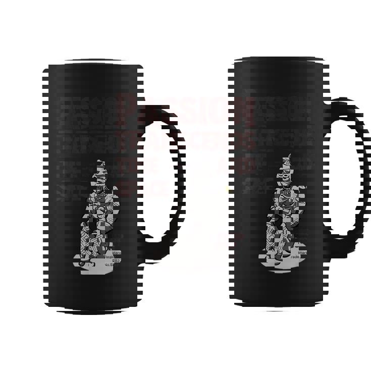 「情熱は時空を超える」 合掌土偶 祈る土偶 縄文 土偶 青森県八戸市 国宝 考古学 はにわ シュール コーヒーマグ