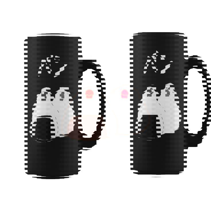 【パン】おにぎり オニギリ ごはん お米 文鳥 桜文鳥 サクラブンチョウ 白文鳥 おもしろ 文鳥 文鳥好き コーヒーマグ