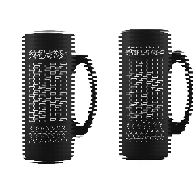 【今日何しようかな バスケ】あみだくじ バスケットボール 遊び心 おもしろ 面白い ギャグ ネタ ウケ狙い 笑える 変な コーヒーマグ