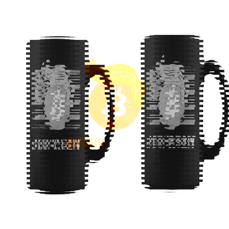 ありがとうトランプアメリカ ビットコインプレジデント就任式ジョーク コーヒーマグ