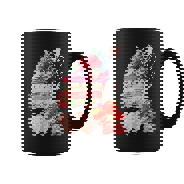 いちご ショートケーキ スイーツ デザート かわいい 春 お菓子、おしゃれ、パティシエ、ハート、カジュアル コーヒーマグ