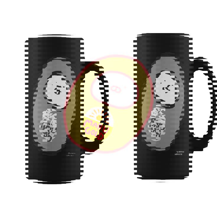 うさまる キウイまる ダークカラー コーヒーマグ