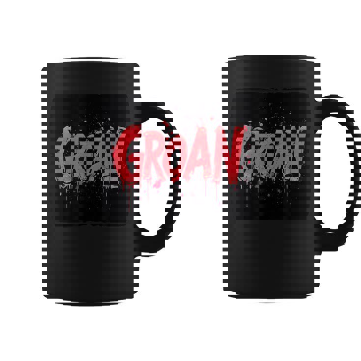 うめき声の衣装で苦労を表現しましょう。 コーヒーマグ