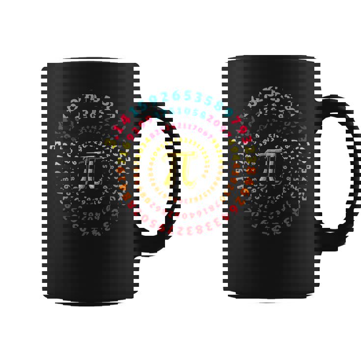 おかしい円周率日スパイラル 314 円周率記号数学教師 コーヒーマグ