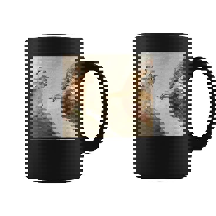 おかしな猫 神 創造 アダム ミーム イエス コーヒーマグ