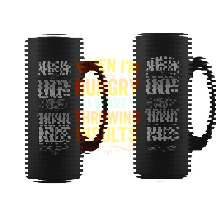 おかしな食べ物好きの言葉、私が空腹になるとき コーヒーマグ