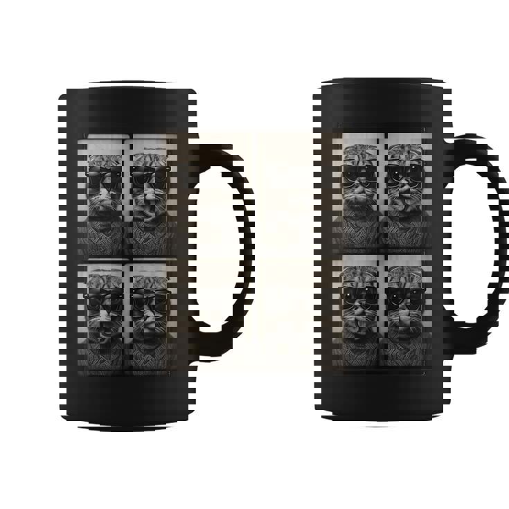 おしゃれメガネのスコティッシュフォールド コーヒーマグ