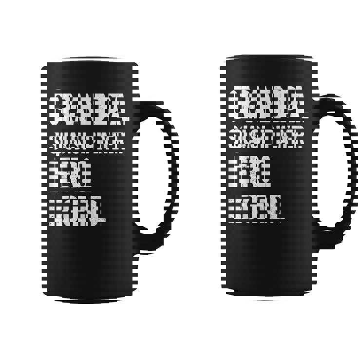 おじいちゃんスカッシュプレイヤーヒーローレジェンド-おじいちゃんスカッシュ コーヒーマグ