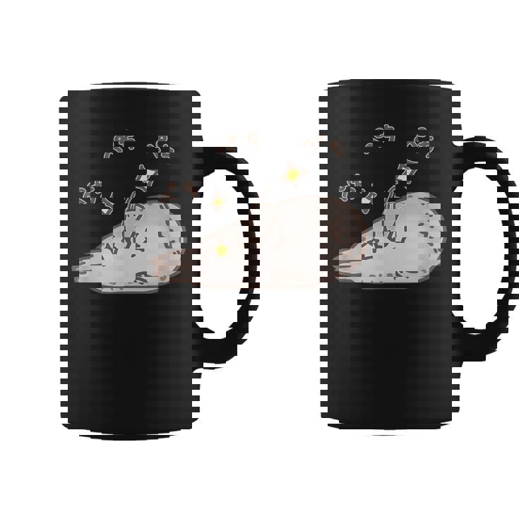 おなかをぺちぺちするアザラシちゃん おもしろ ネタ 水族館 かわいい コーヒーマグ