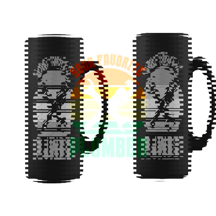 お気に入りの水道屋さん パイプフィッター パイプ 配管工事 配管工 コーヒーマグ