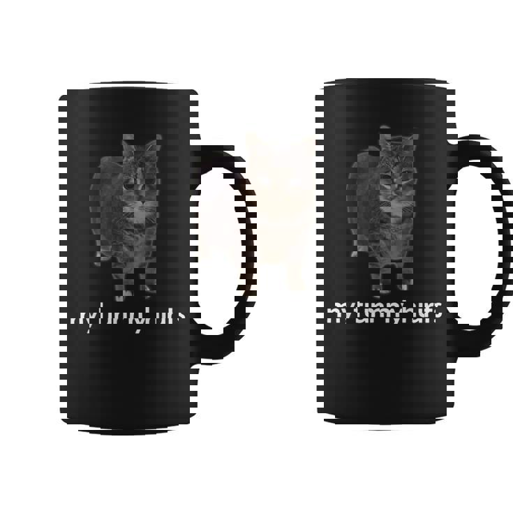 お腹が痛い面白いオイイア・オイア・キャット・ミーム コーヒーマグ