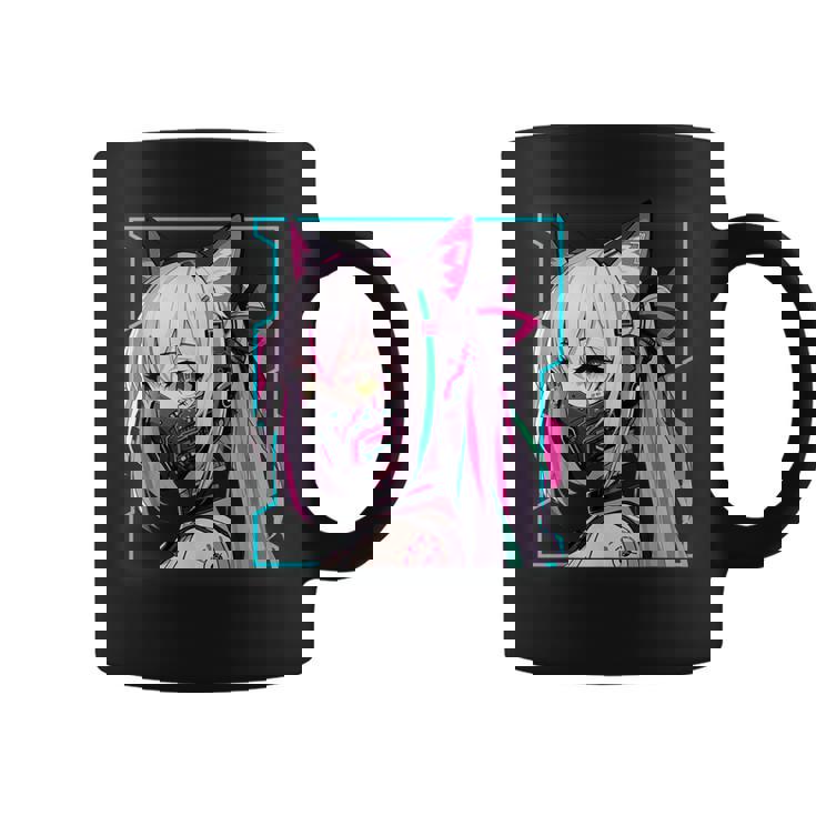 かわいい 日本の漫画 アニメ 美学 サイバーパンク テックウェア コーヒーマグ