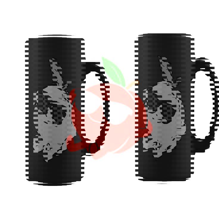 かわいい 桃 フルーツ リラックス のんびりピーチ コーヒーマグ