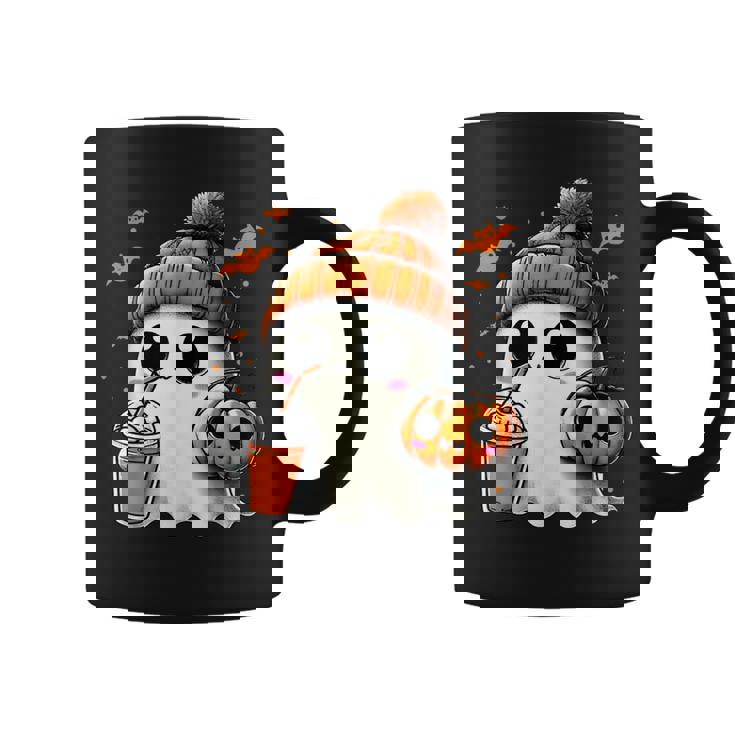 かわいいおばけを飲むかぼちゃスパイス ゴーストハロウィンコスチューム コーヒーマグ