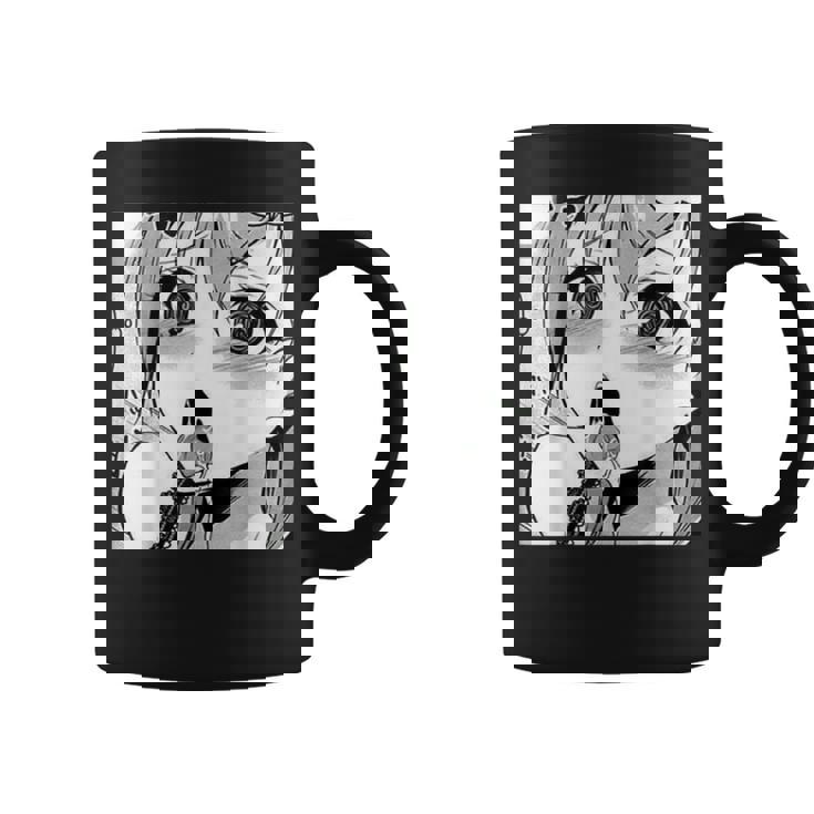 かわいいアヘ顔 アニメ 女の子 オタクウィーブ ラブ ビッグアイズ ドリップ コーヒーマグ