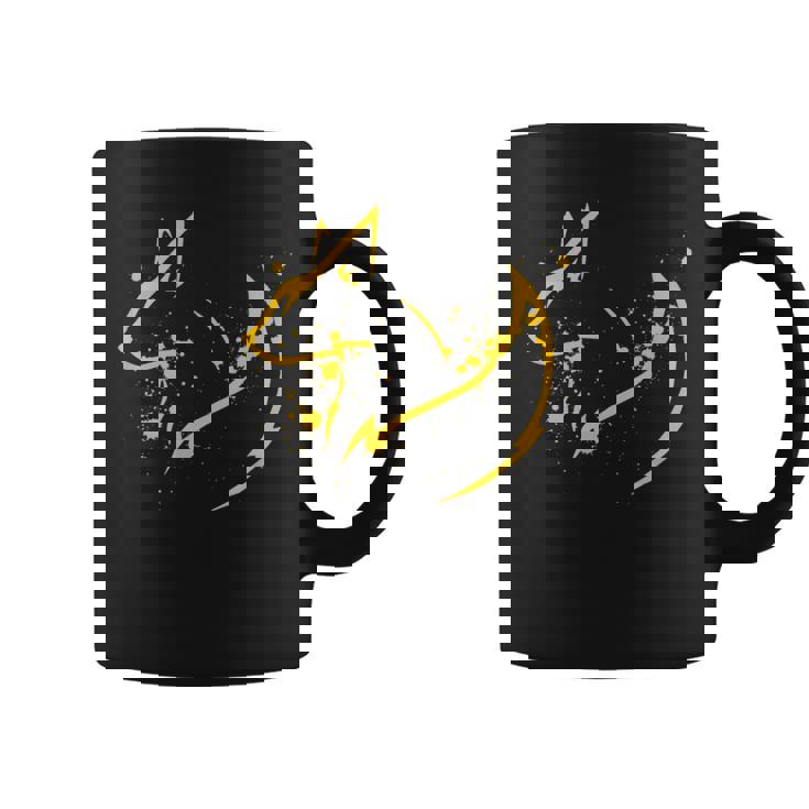 かわいいキツネ ミニマルフォックスピリット動物イラスト コーヒーマグ