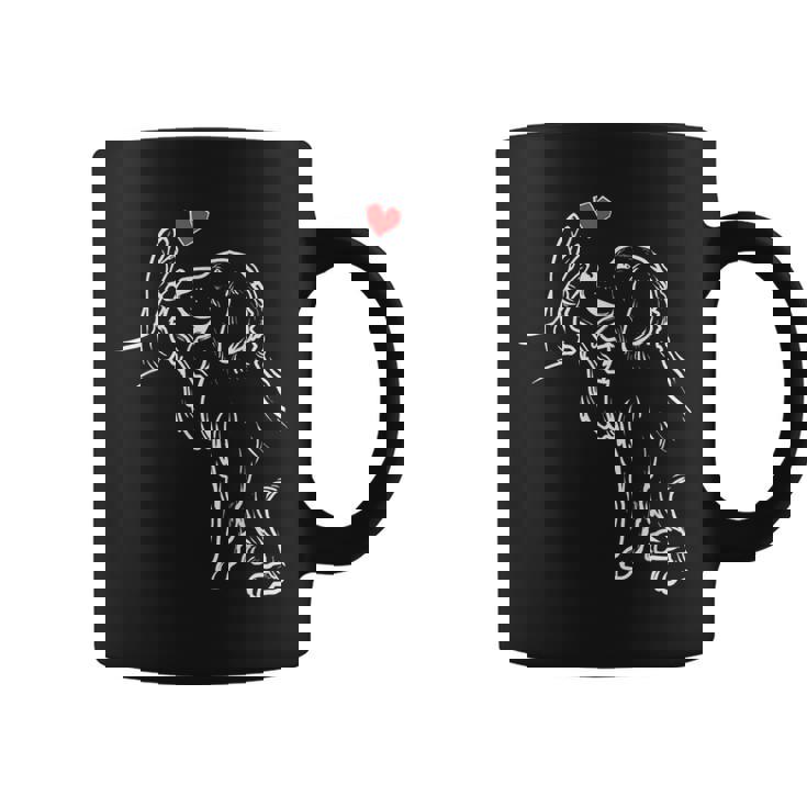 かわいいゴールデンレトリバー 愛のゴールデンレトリバー コーヒーマグ