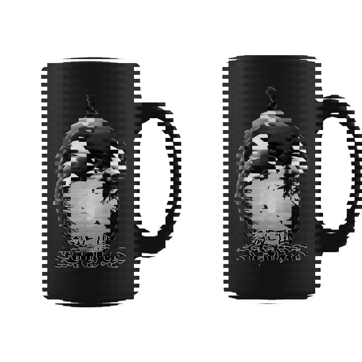 かわいいシャチサモアポリネシア コーヒーマグ