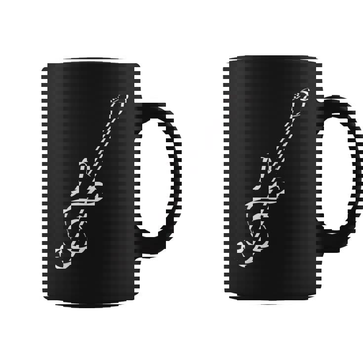 かわいいノートギターの形 コーヒーマグ