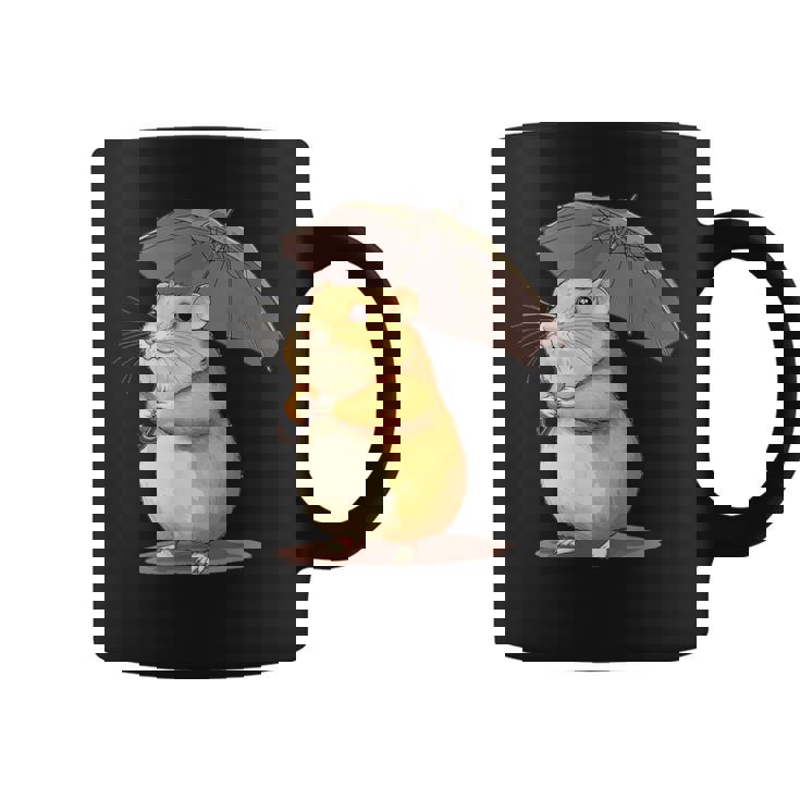かわいいハムスターと傘のコスチューム。 コーヒーマグ