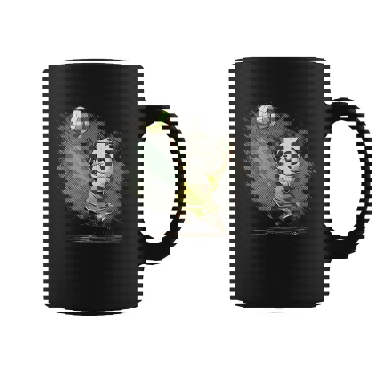 かわいいバレーボール・パンダ コーヒーマグ