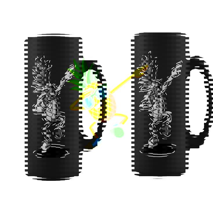 かわいいパイナップルダビングダンシングシャツ 面白いキッズプリント コーヒーマグ