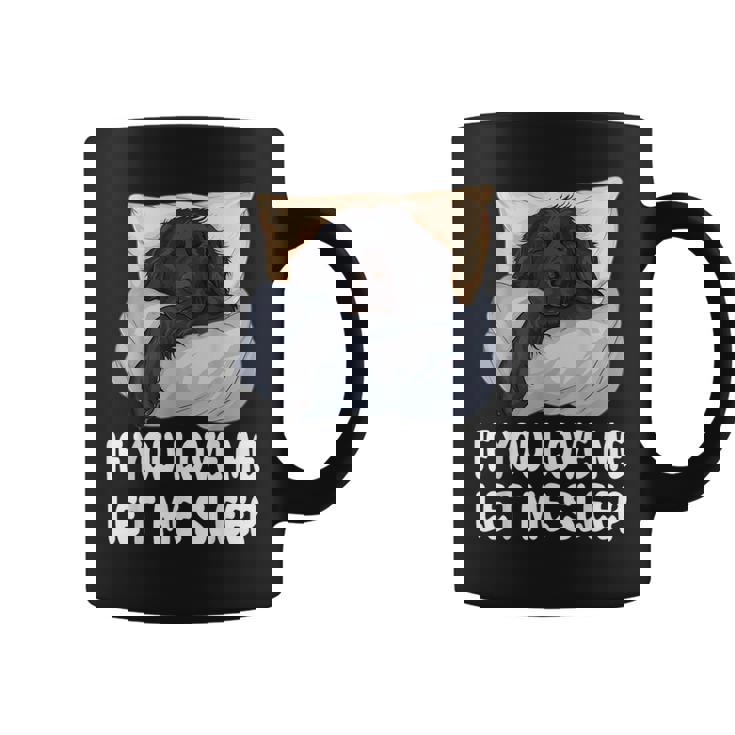 かわいいフラットコートレトリバー If You Love Meleep コーヒーマグ