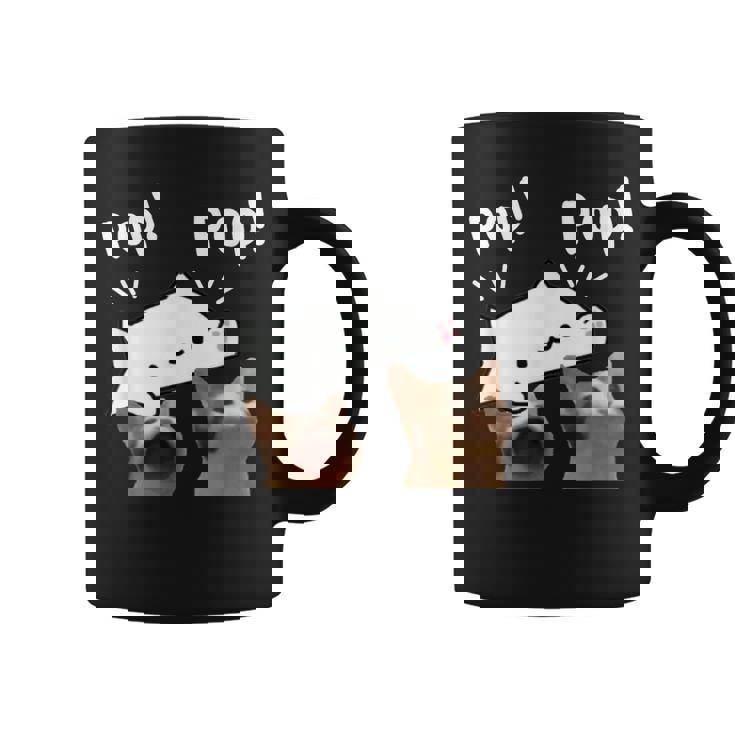 かわいいボンゴ猫遊びポップ猫ミーム コーヒーマグ