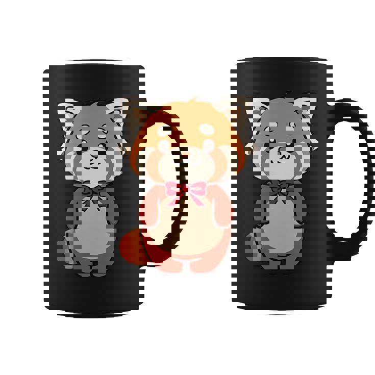 かわいいレッサーパンダ蝶ネクタイ かわいい動物園 日帰り旅行 男の子 女の子 キッズ コーヒーマグ