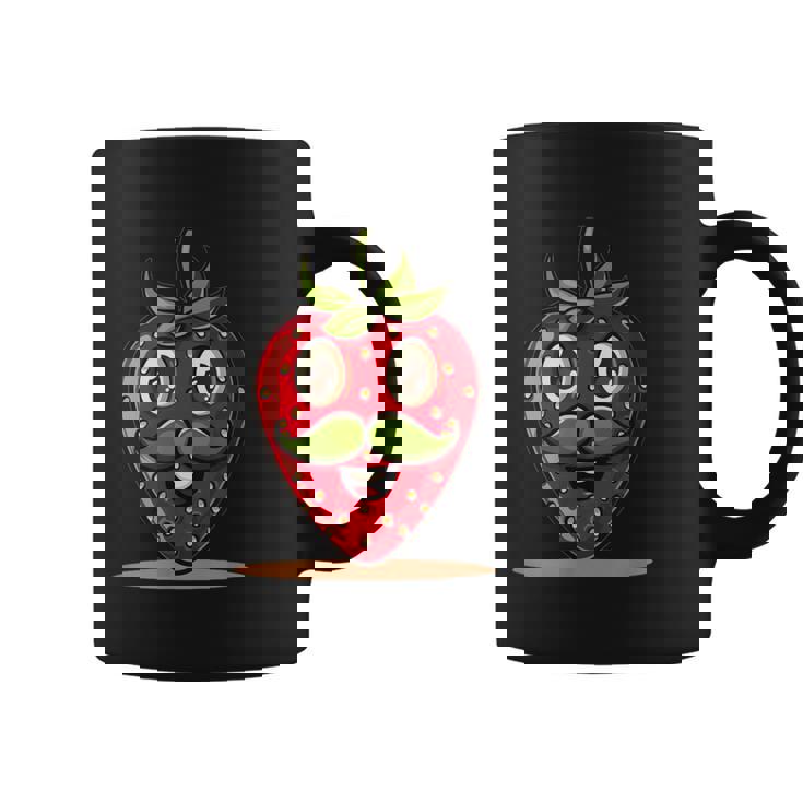 かわいい口ひげストロベリーコスチューム コーヒーマグ